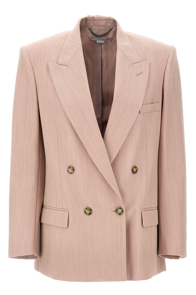 double-breasted wool blazer