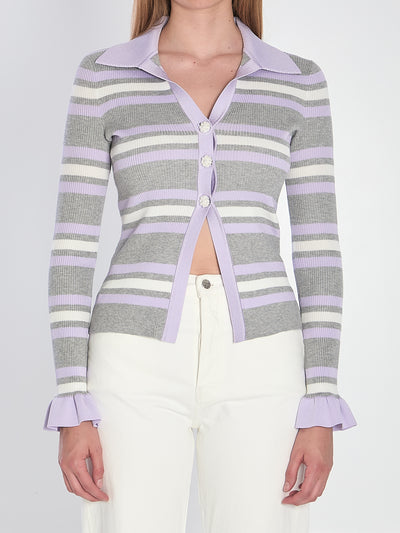 striped knit top