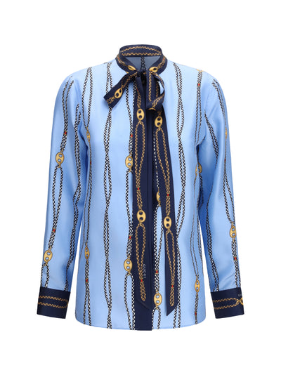 silk printed shirt