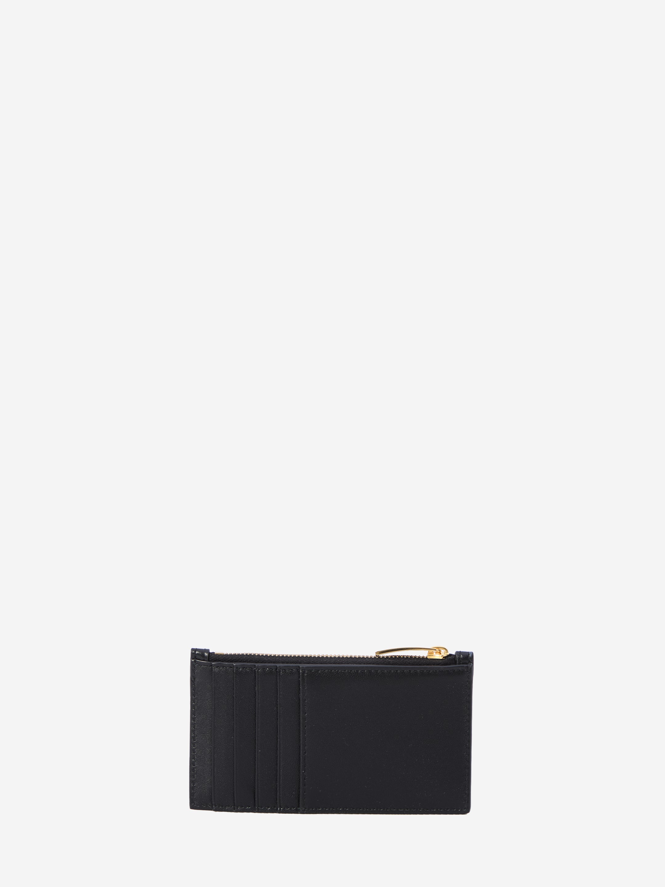 BOTTEGA VENETA OS black zipped cardholder