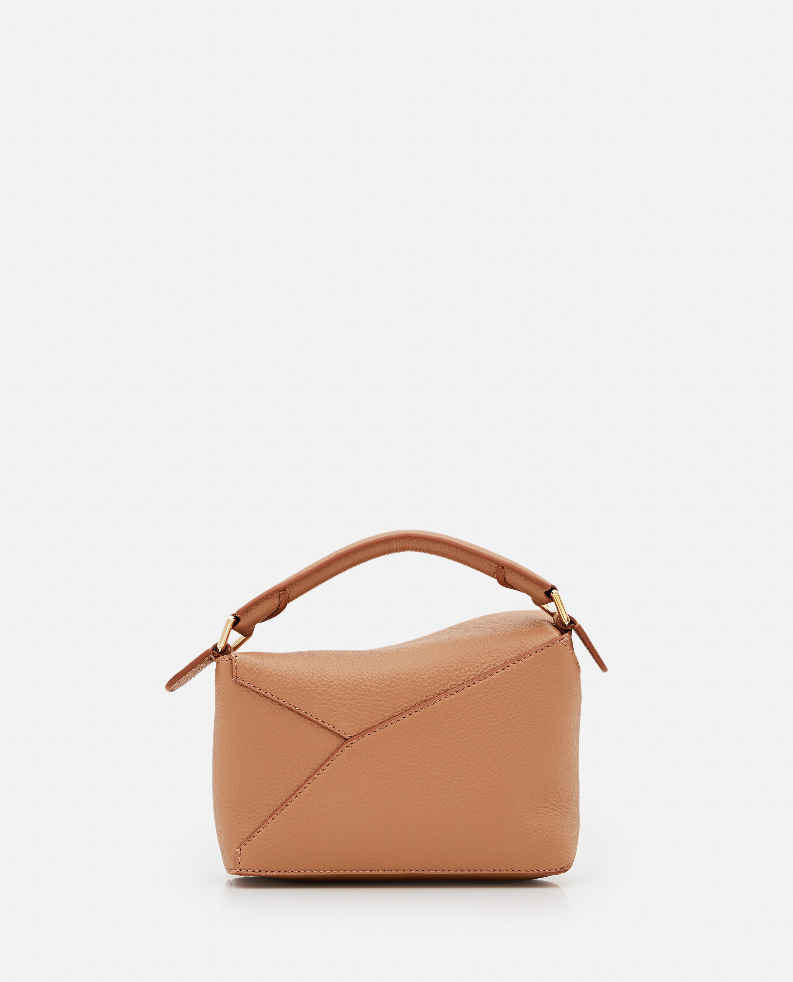 Puzzle Edge Mini Braided Handle Shoulder Bag