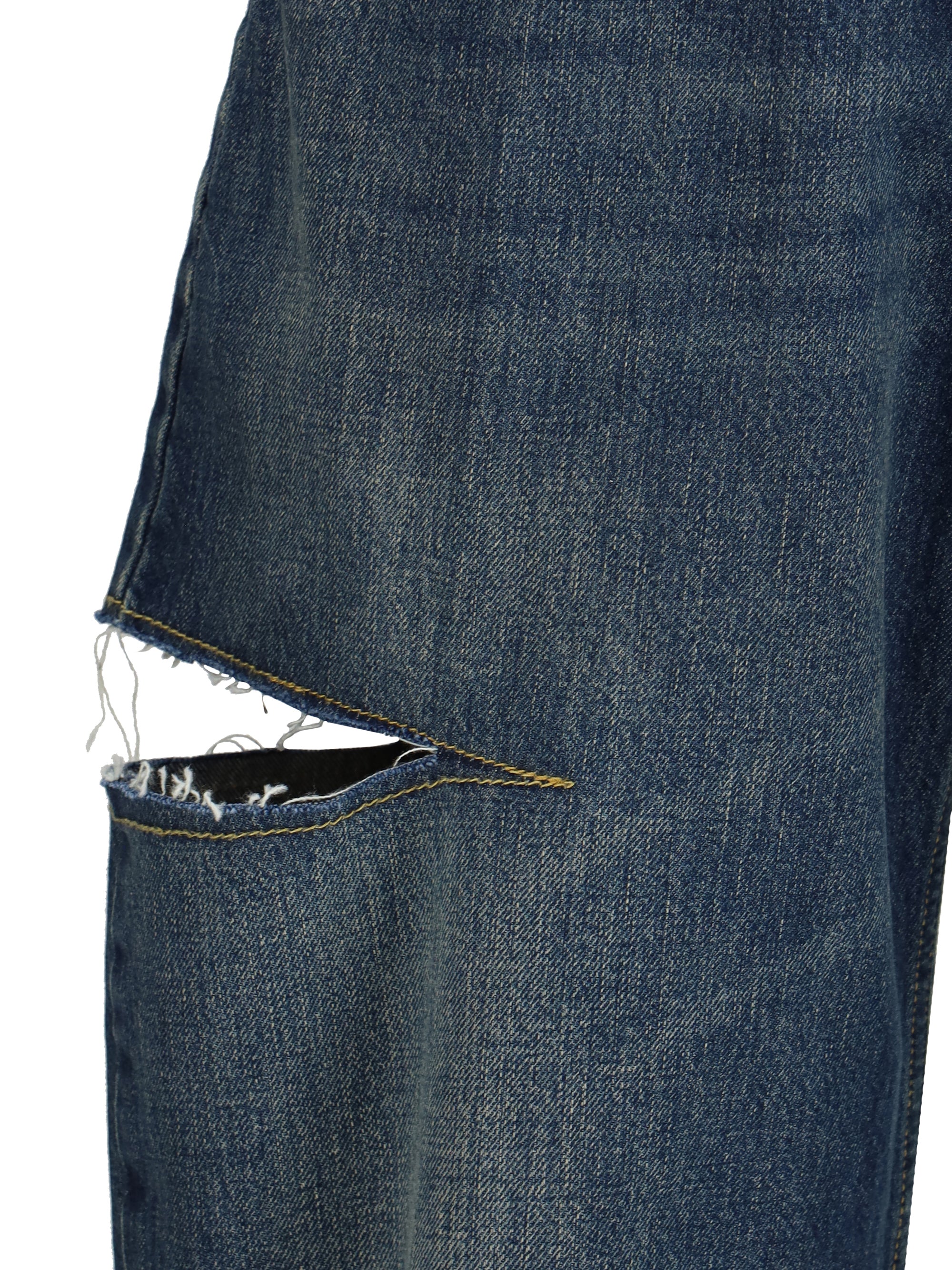MARGIELA 36 denim jeans with cut-out detail