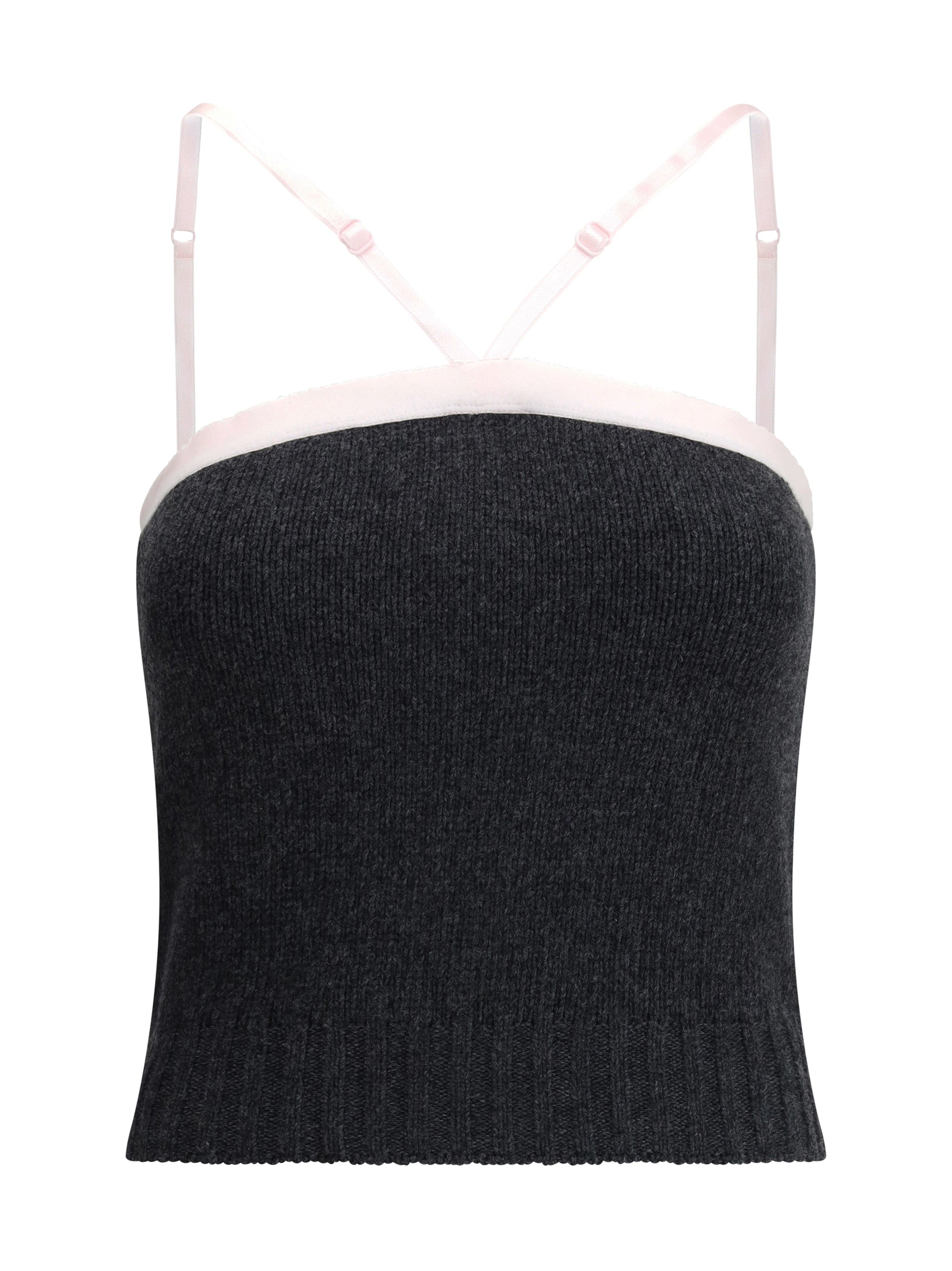 PRADA 40 virgin wool crop top