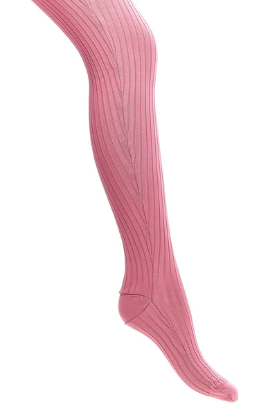ribbed cotton tights