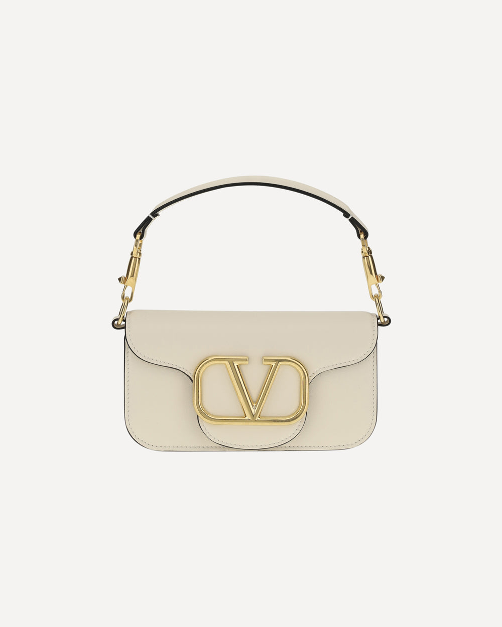 Valentino Garavani Locò Shoulder Bag Cream
