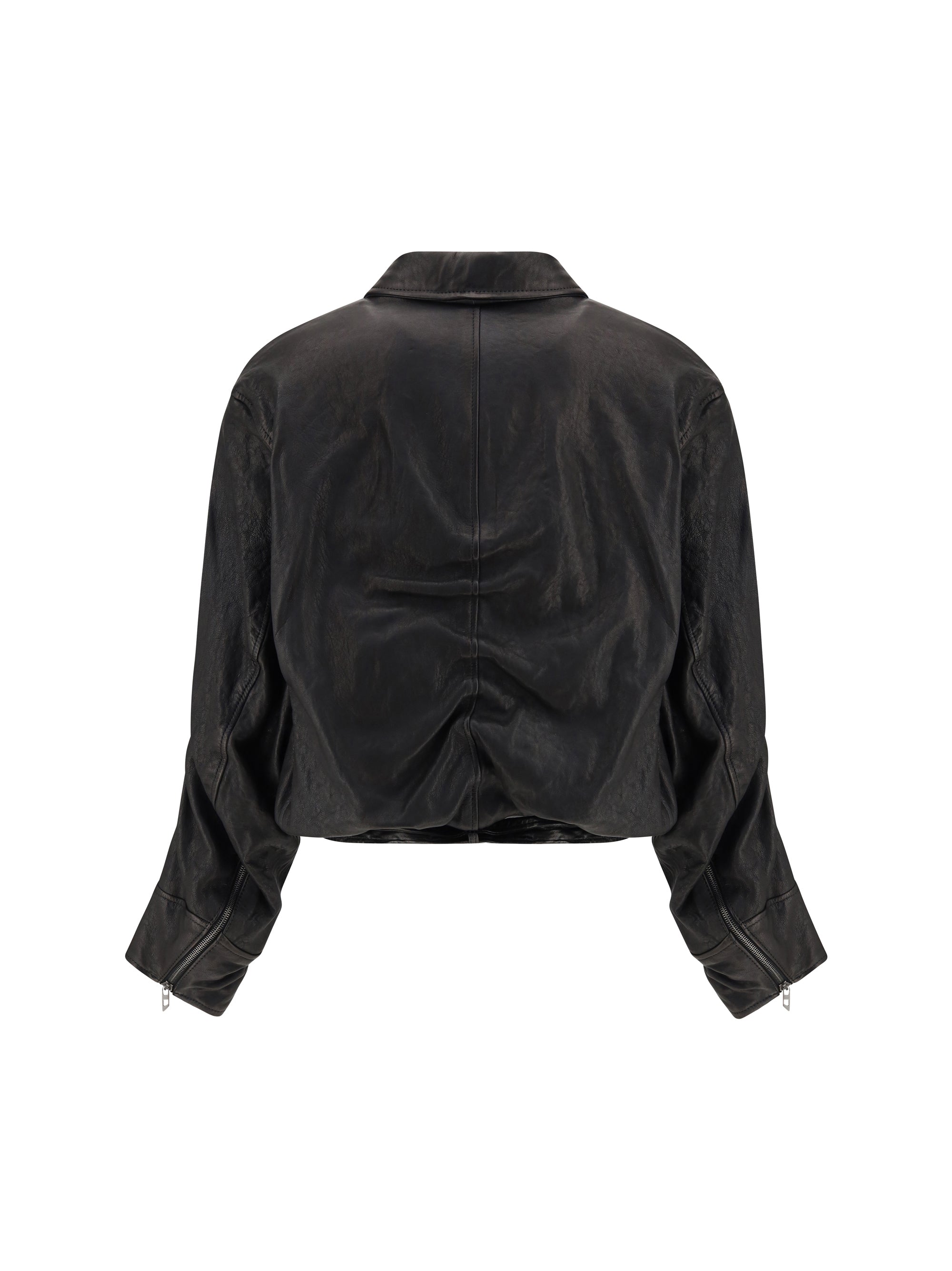 DIESEL 40 cuir-bouilli belted jacket
