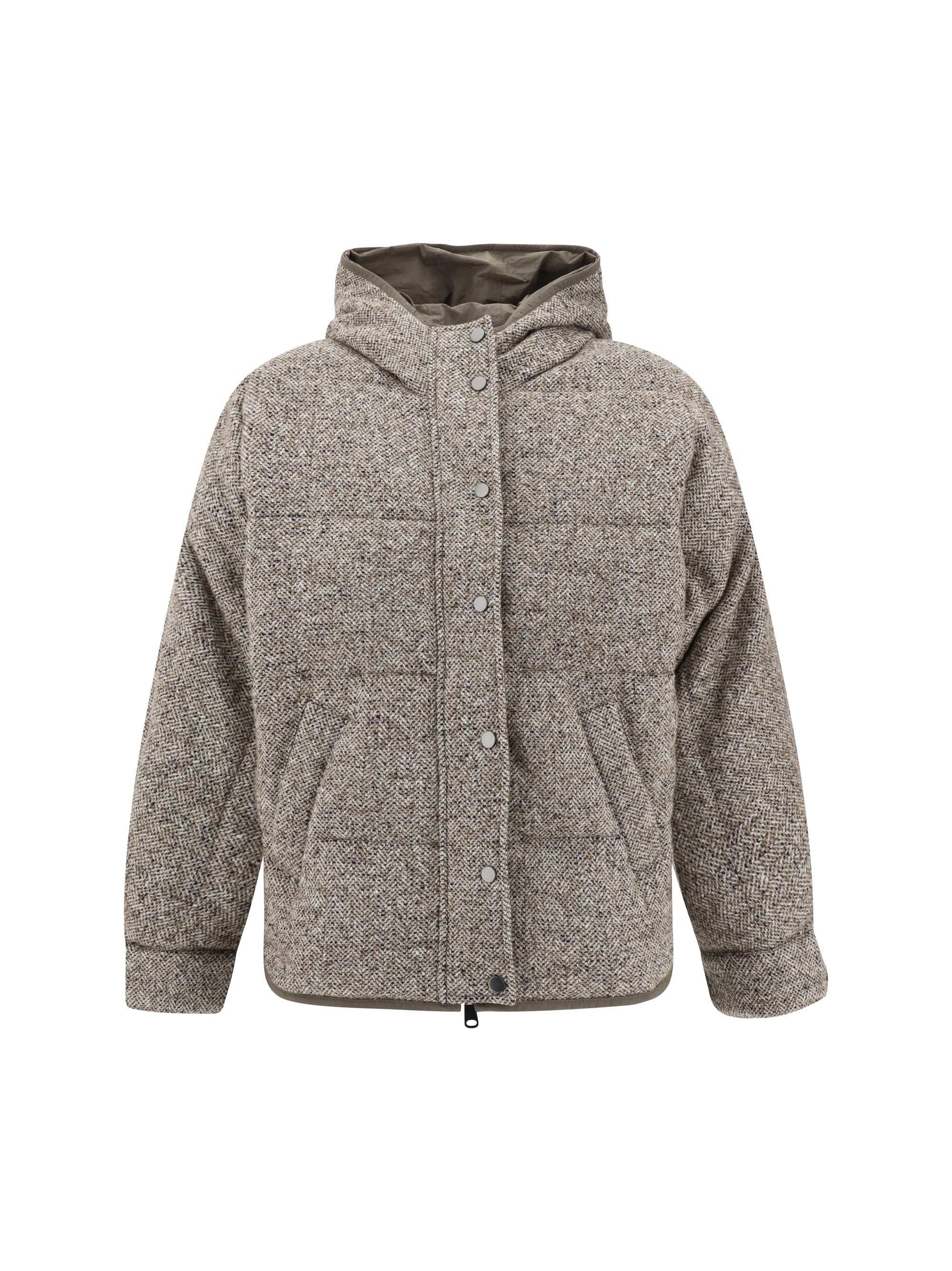 BRUNELLO CUCINELLI 44 reversible down jacket