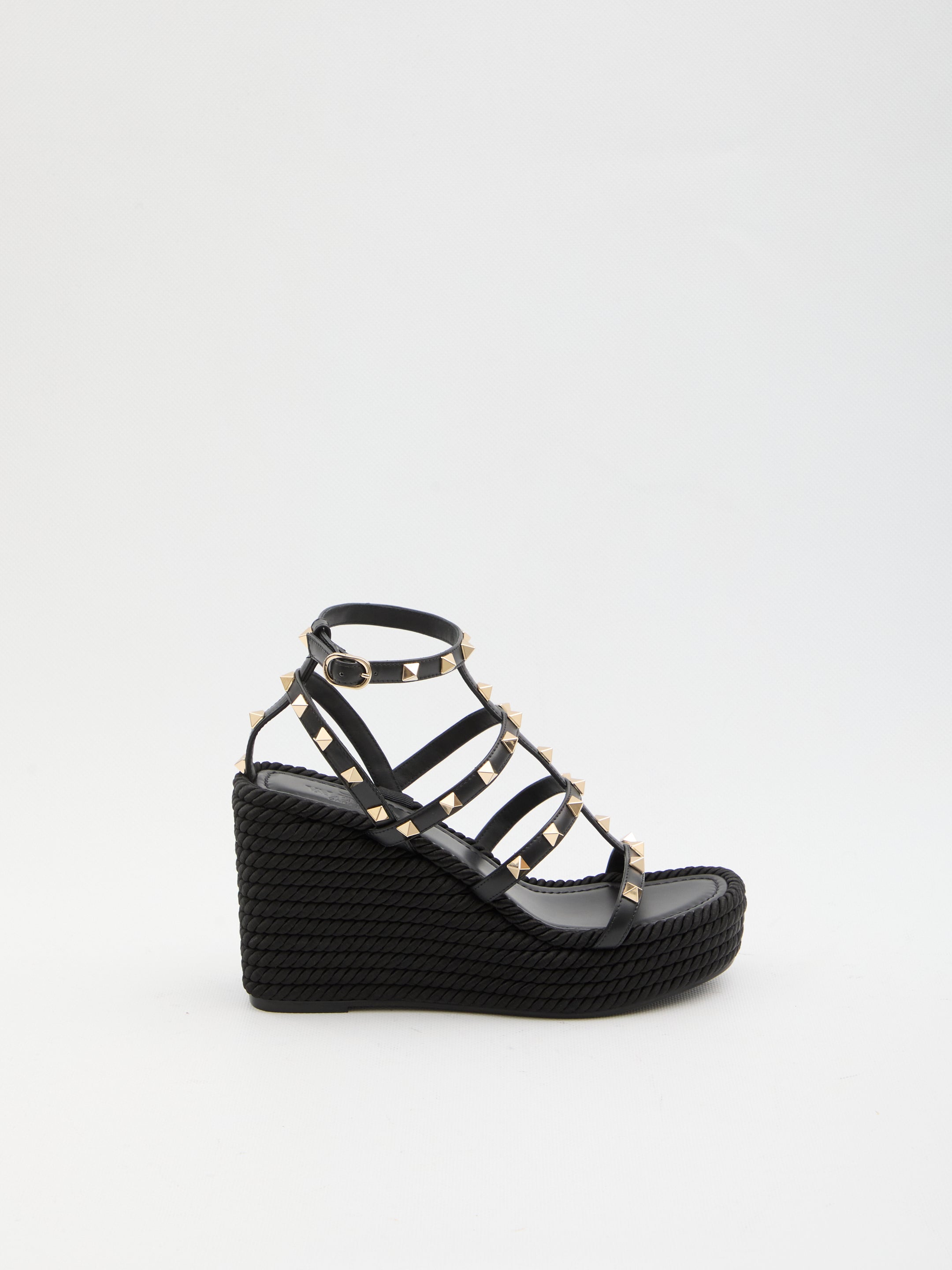 VALENTINO GARAVANI 36 rockstud wedge sandal