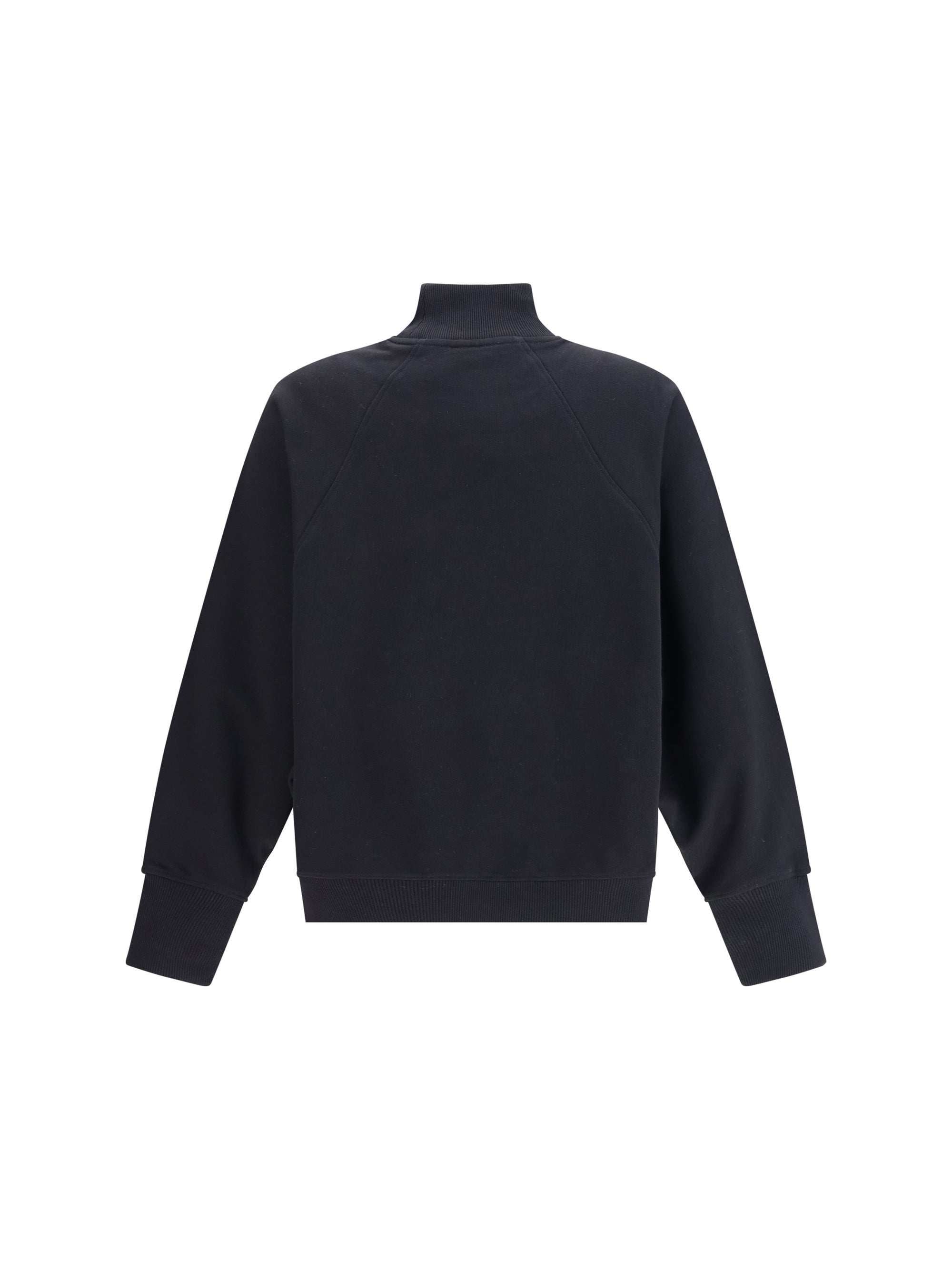 BALMAIN L leopard print high-neck sweatshirt