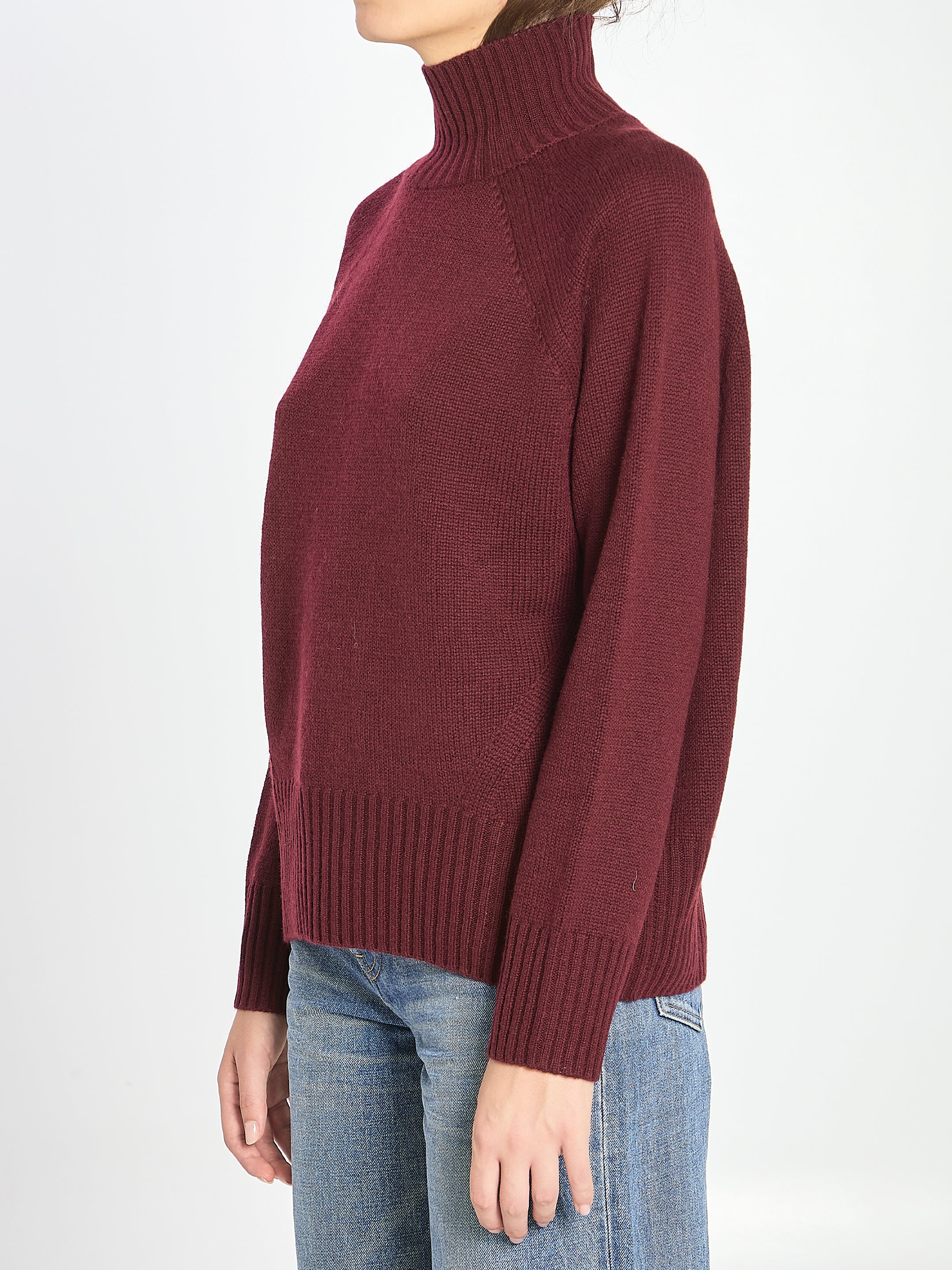 ALLUDE M turtleneck in wool and cashmere