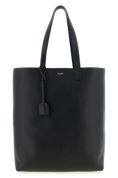 bold leather shopping bag