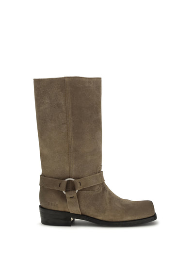 suede biker boots