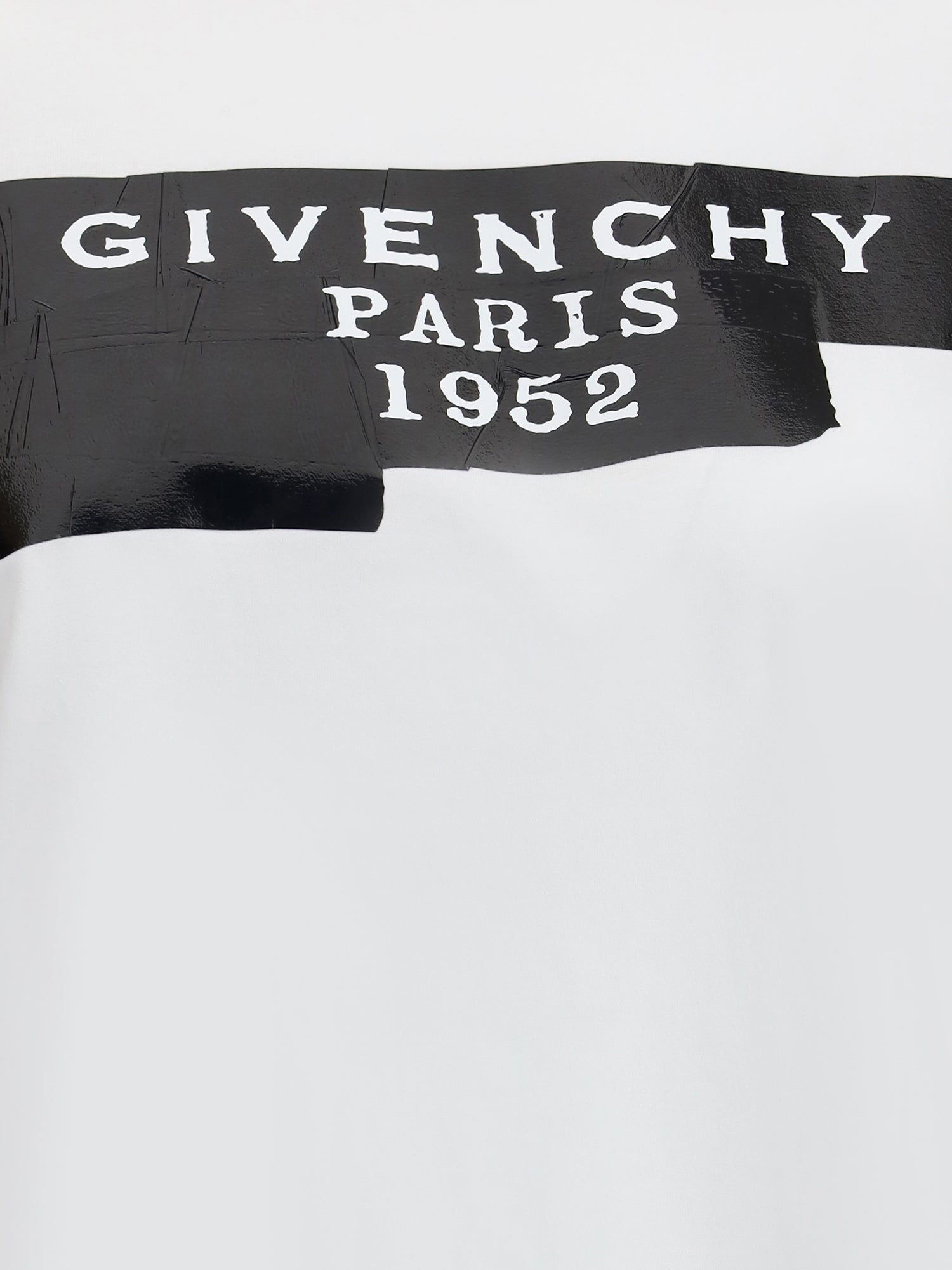 GIVENCHY L cotton t-shirt with print black givenchy tape