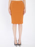 SAINT LAURENT 36 pencil skirt in orange