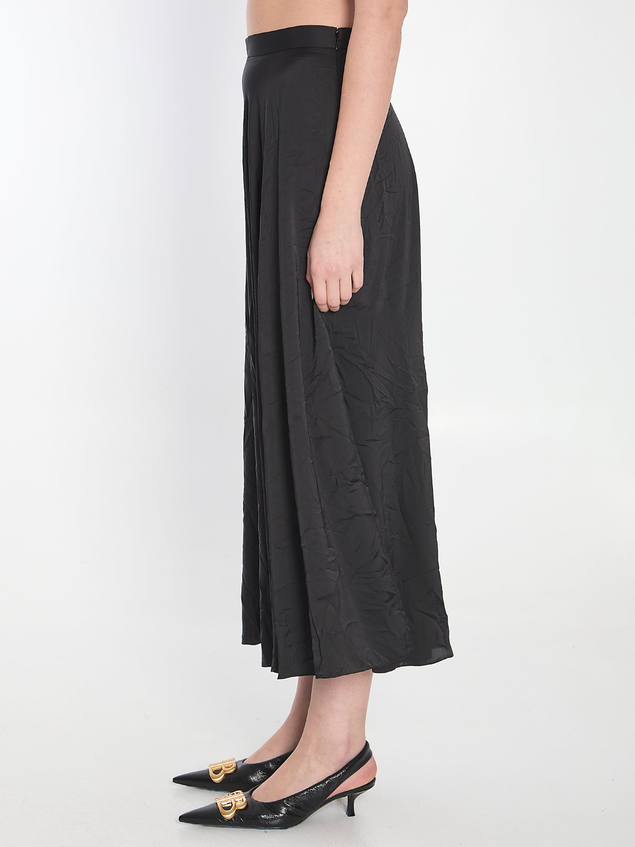 BALENCIAGA 36 asymmetrical midi skirt