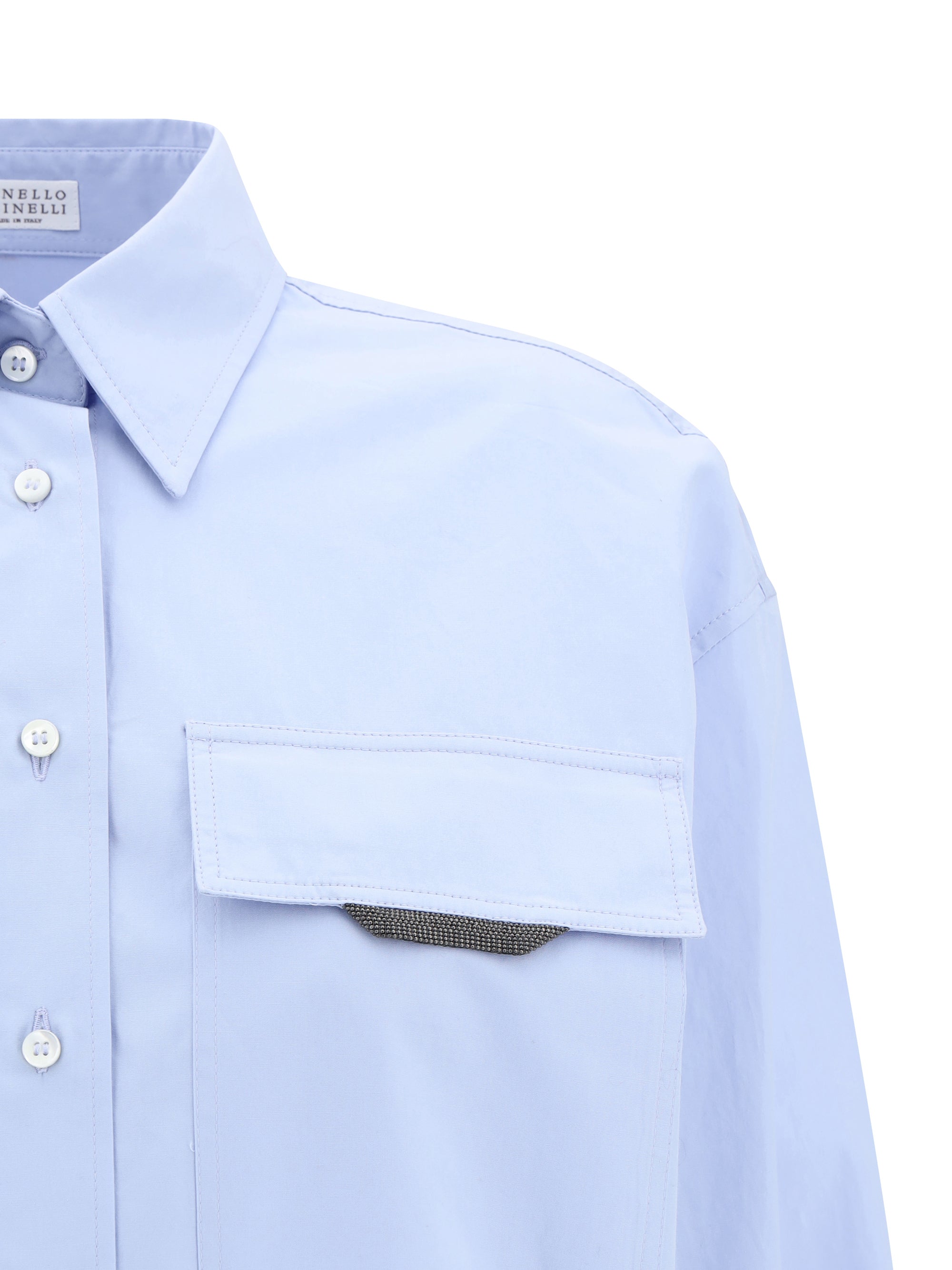 BRUNELLO CUCINELLI XS shirt with iconic jewelry detail