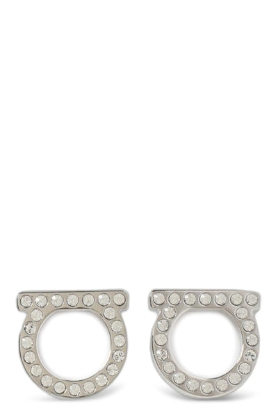 ferragamo gancini crystals earrings define the brands aesthetic through an ic