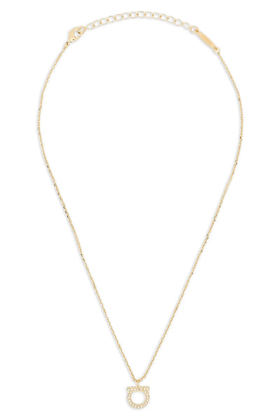 the ferragamo gancini necklace represents an icon of refinement through its es