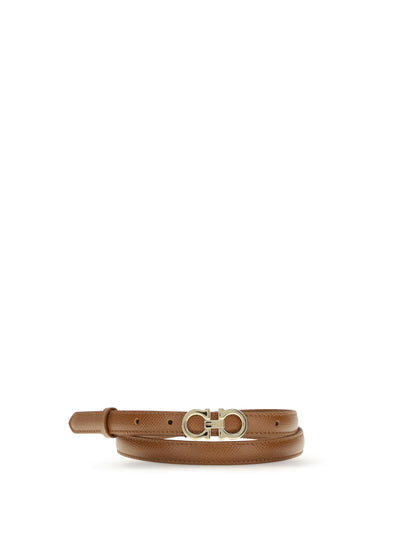 gancini leather belt