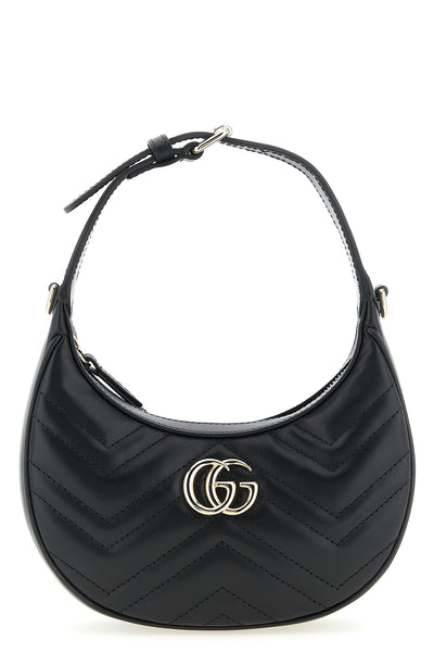small gg marmont shoulder bag in chevron matelassé leather