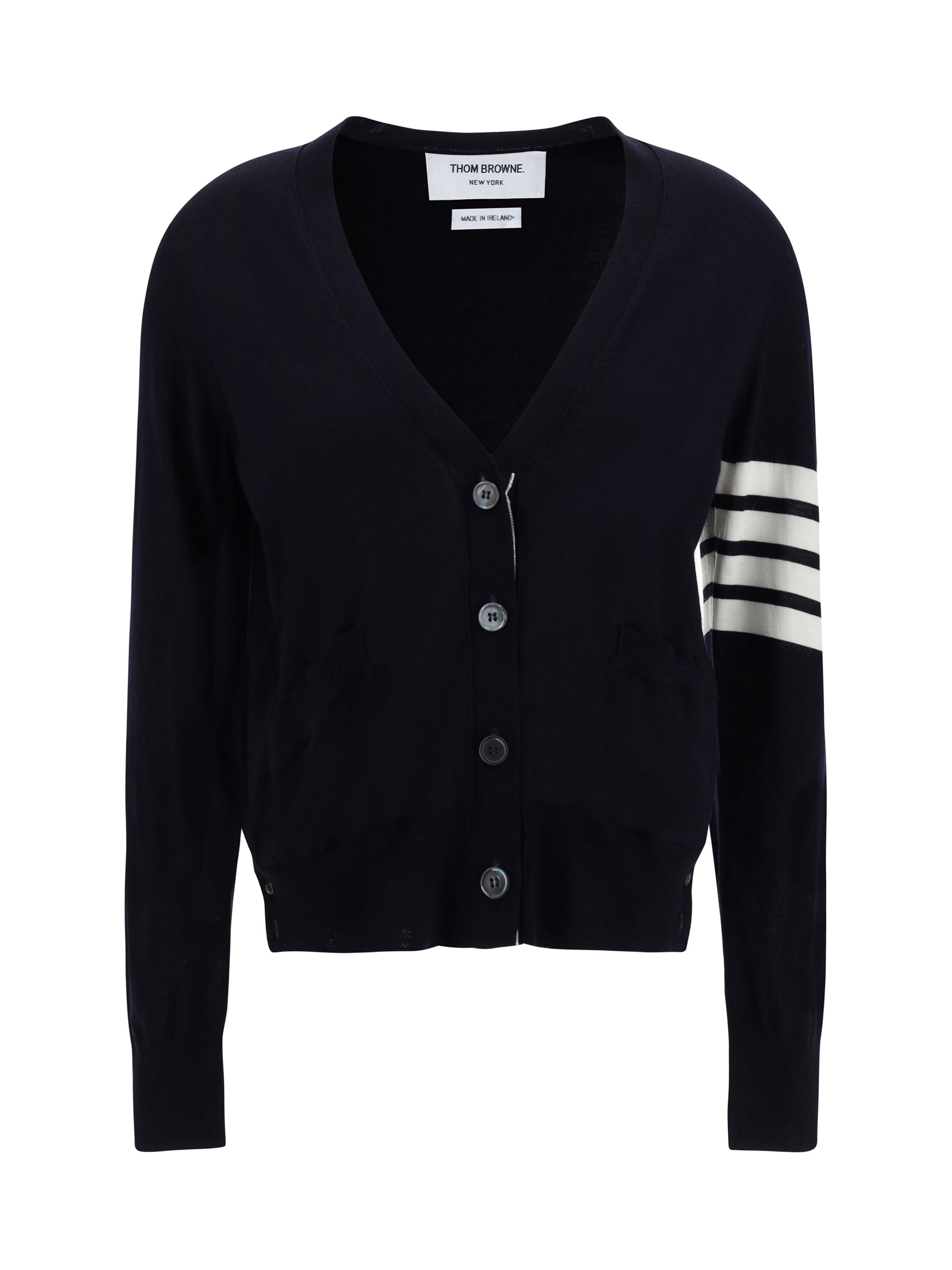 THOM BROWNE 38 merino wool cardigan