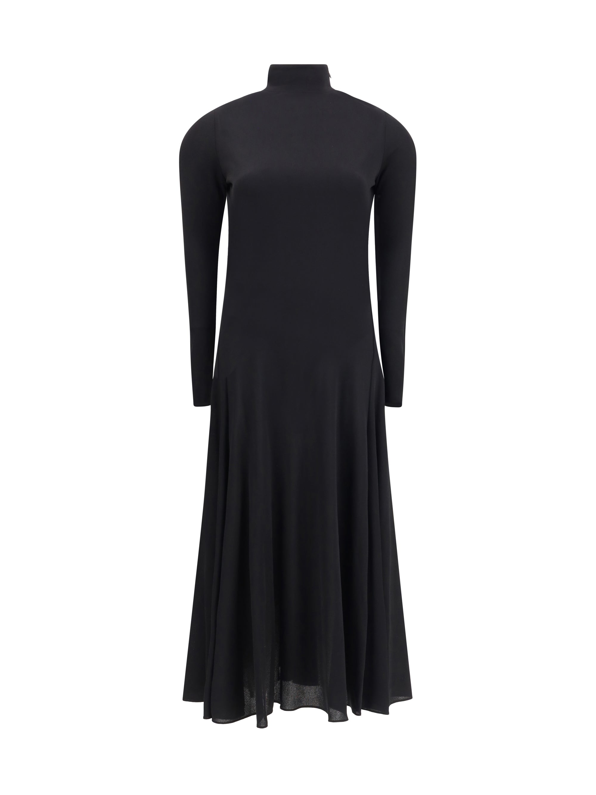 ALAIA 38 fluid jersey heart dress