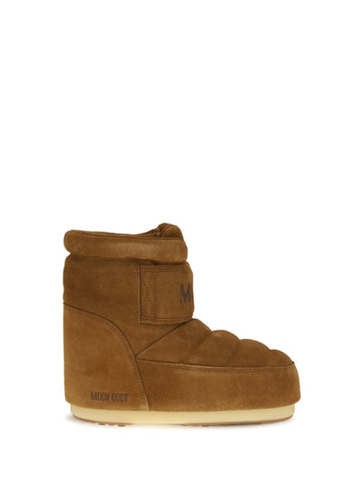 icon strap suede boots