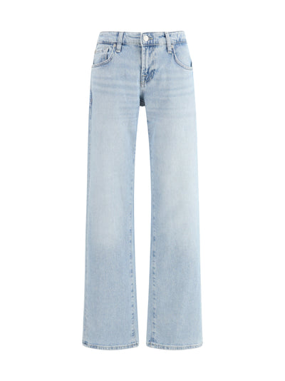 low straight jeans