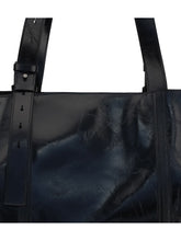 GOLDEN GOOSE OS glossy leather tote bag