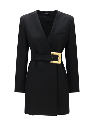 grain de poudre blazer with belt
