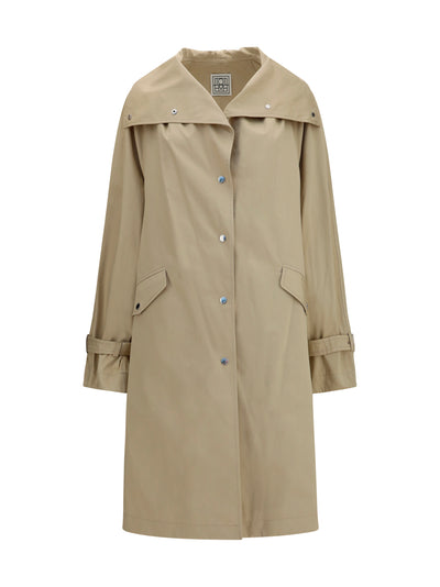 oversized cotton trench