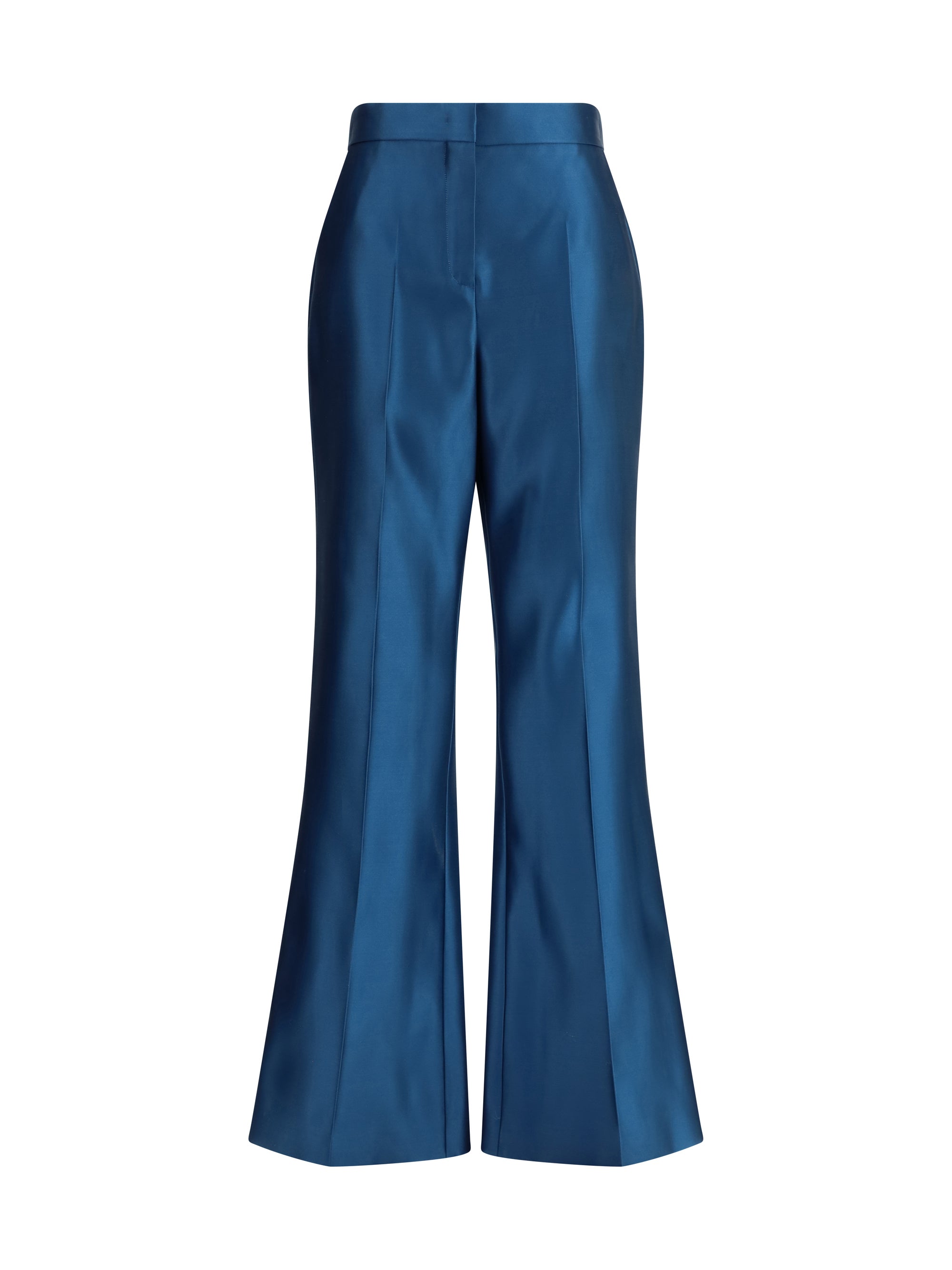 FENDI 40 duchesse silk trousers