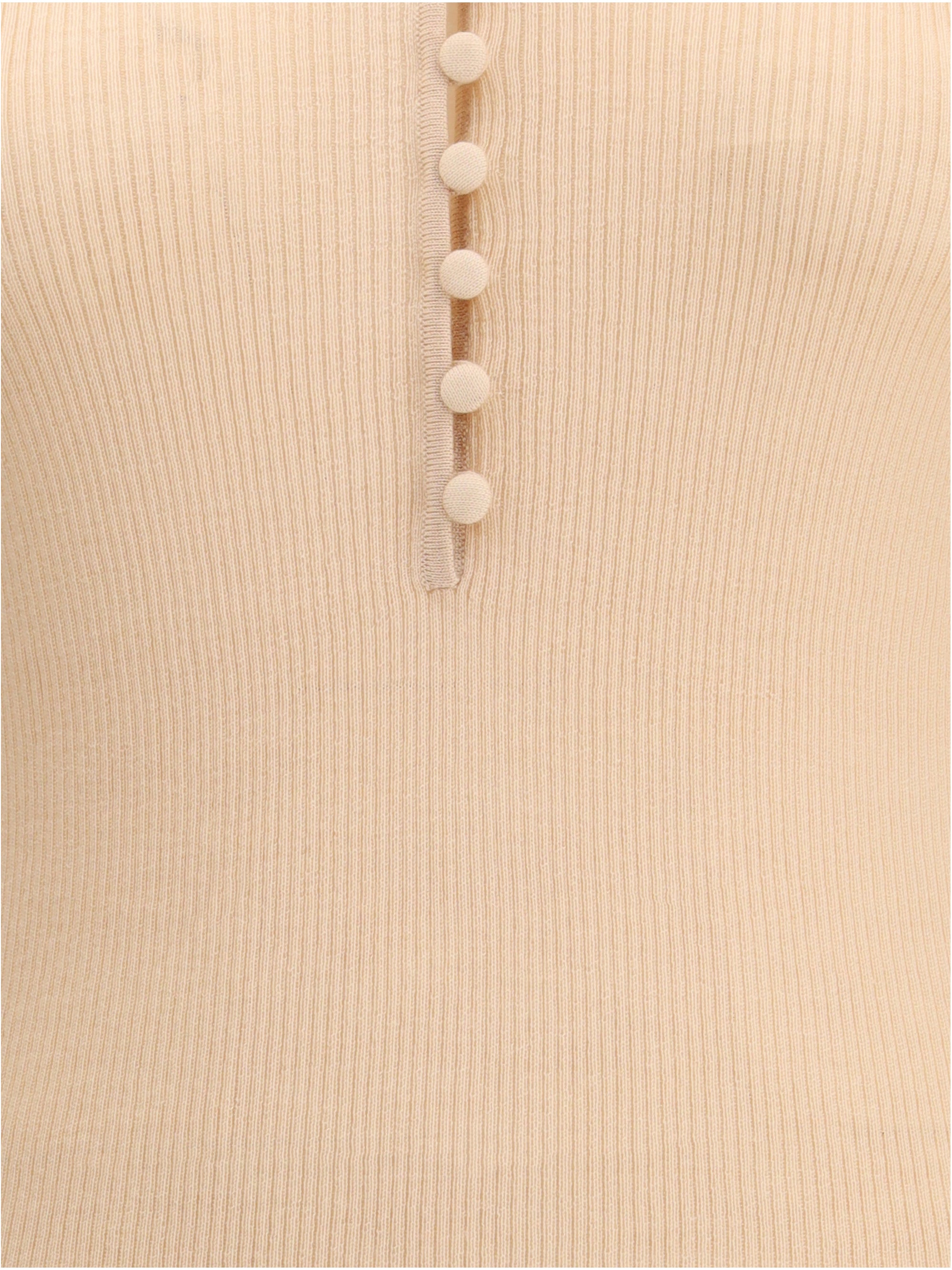 CHLOÉ L merino wool henley sweater