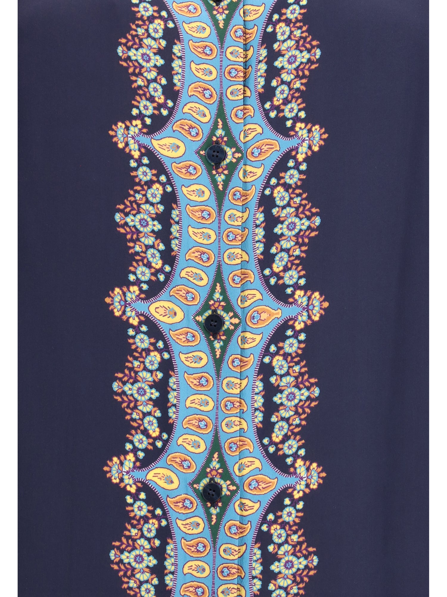 ETRO 42 silk shirt paisley print