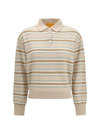 college striped polo sweater