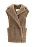 MAX MARA 42 teddy alpaca and wool vest