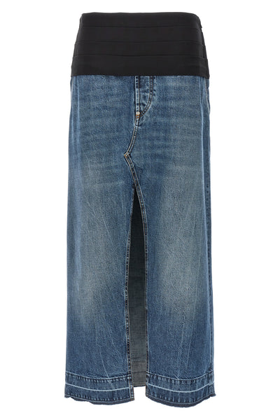 cotton denim skirt