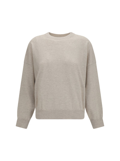 cashmere sweater with monili chain