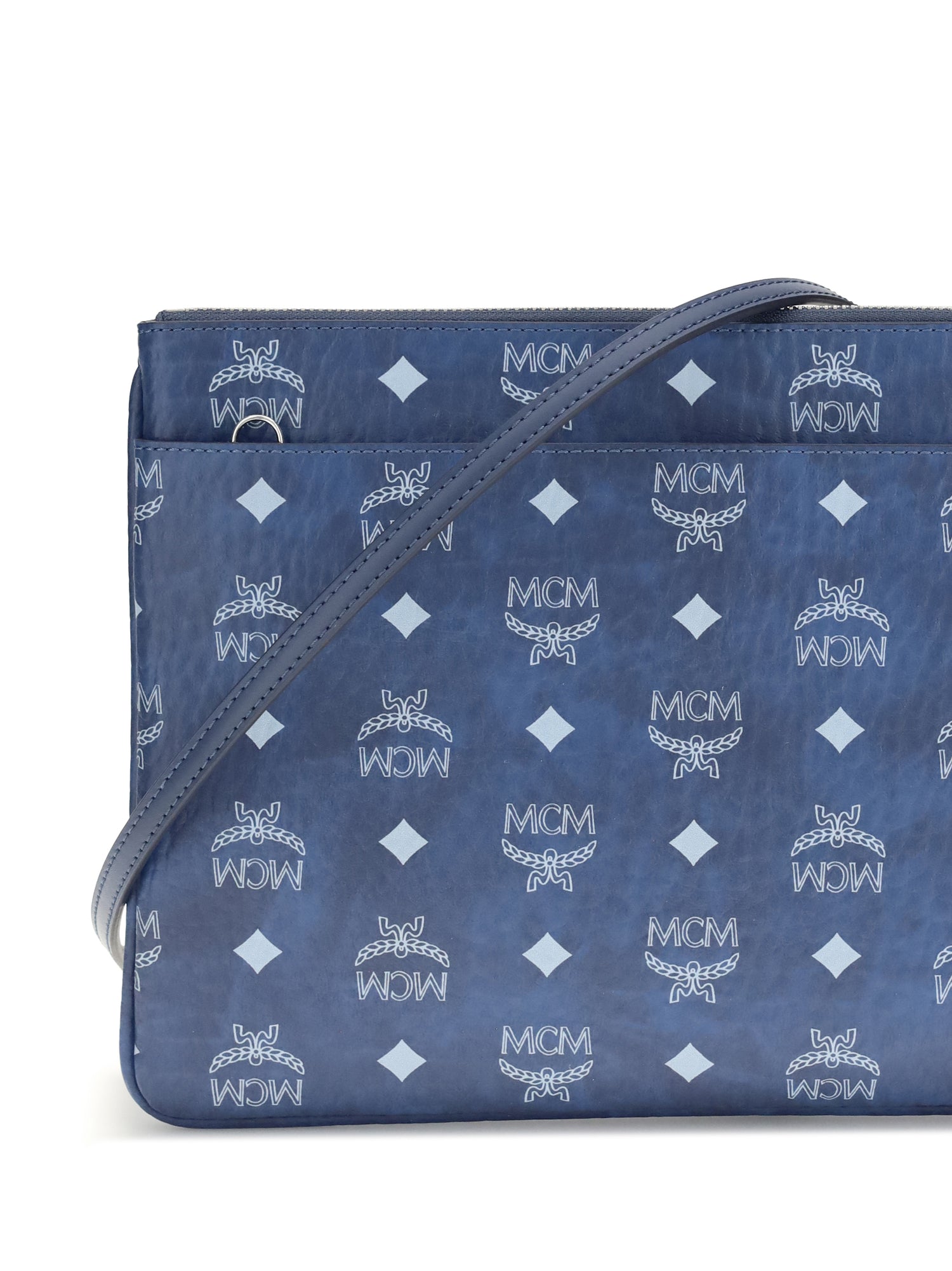 MCM OS pouch with visetos print