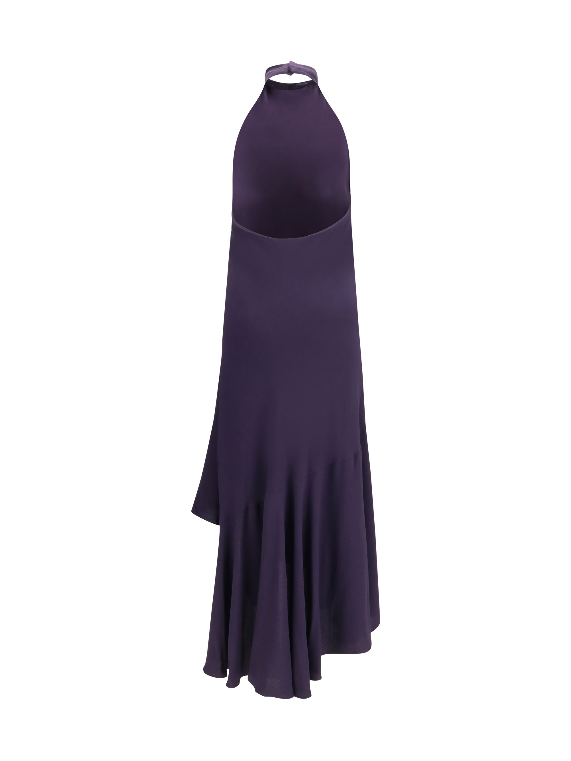 ALAIA 38 asym long viscose dress
