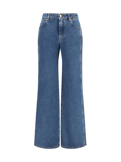 straight wide-leg jeans