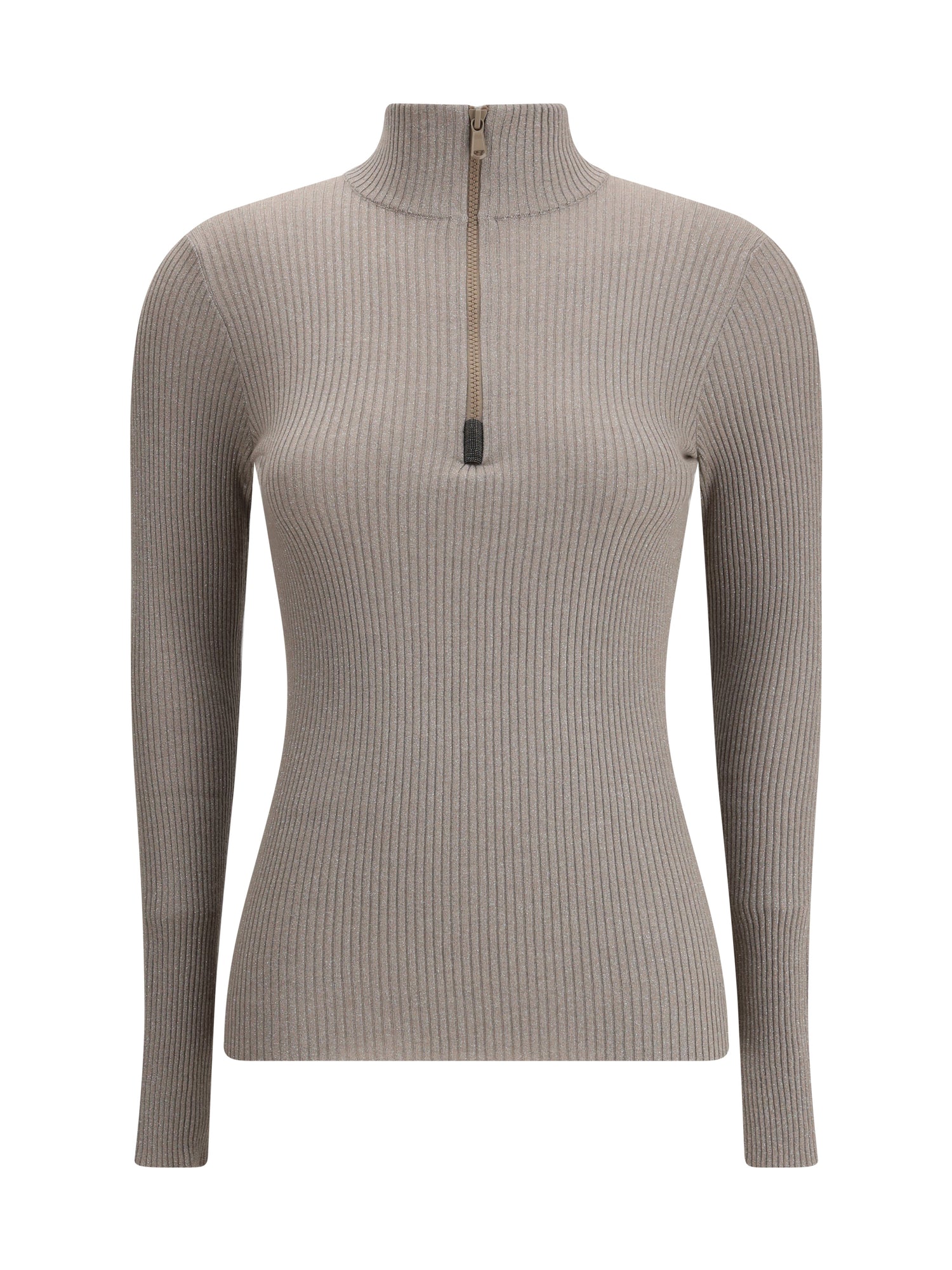BRUNELLO CUCINELLI S zipped high neck top