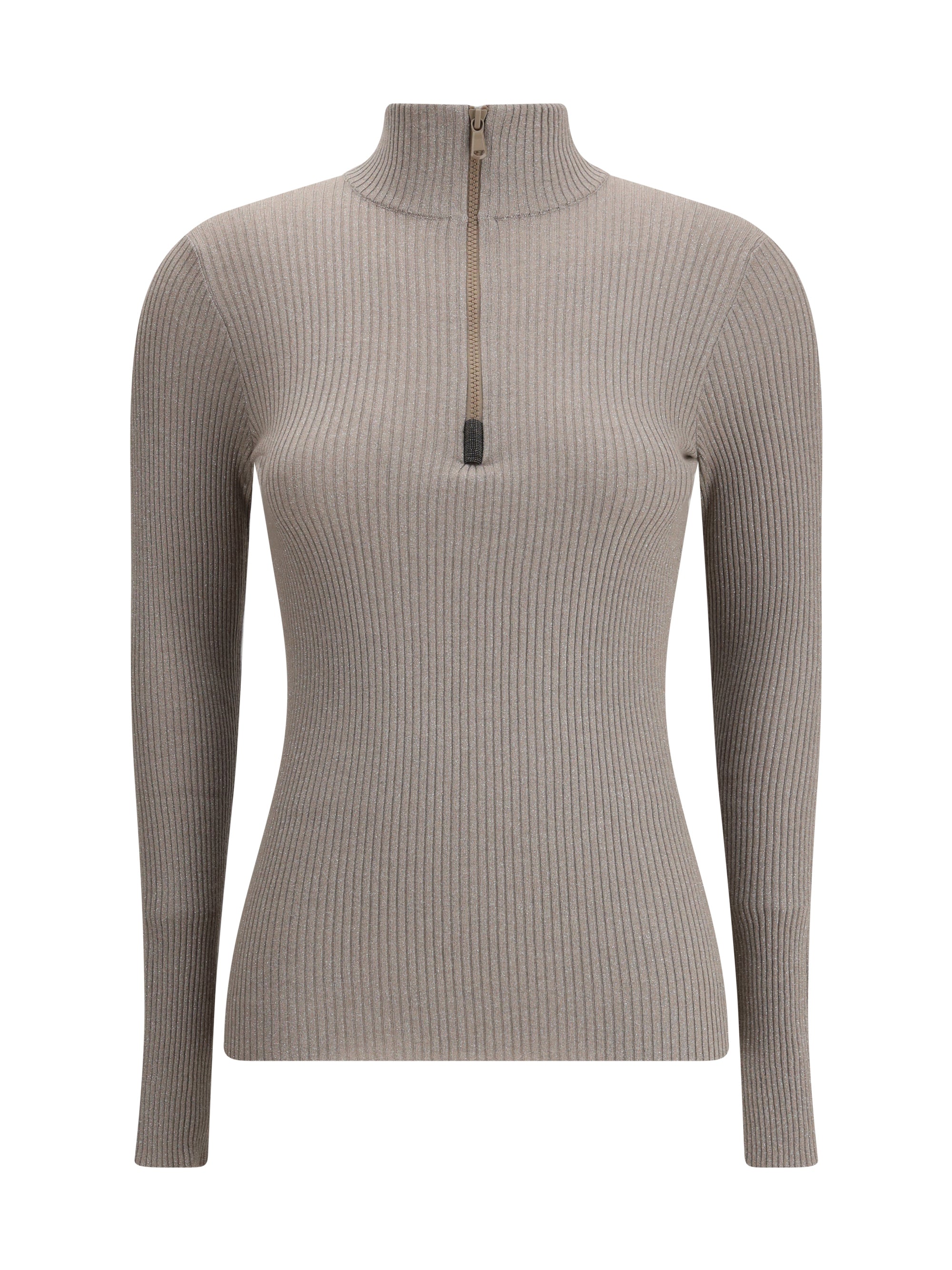 BRUNELLO CUCINELLI S zipped high neck top