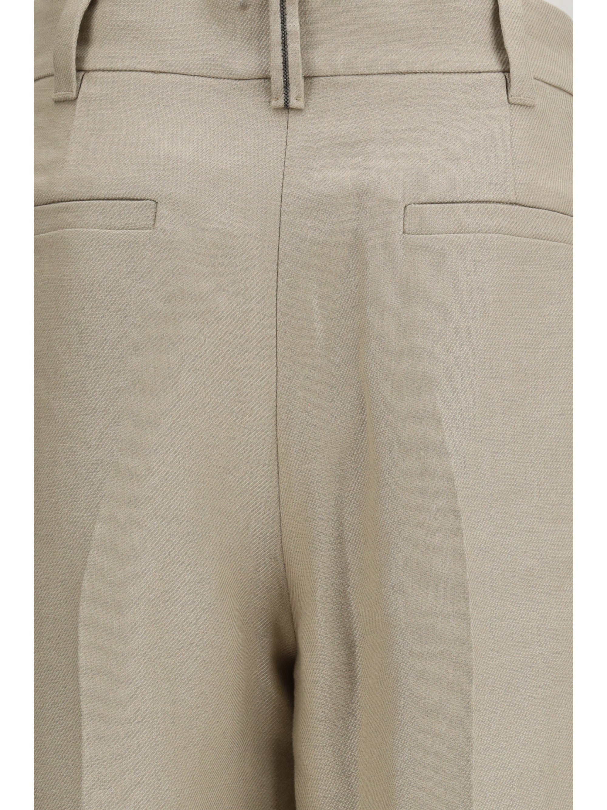 BRUNELLO CUCINELLI 38 linen trousers