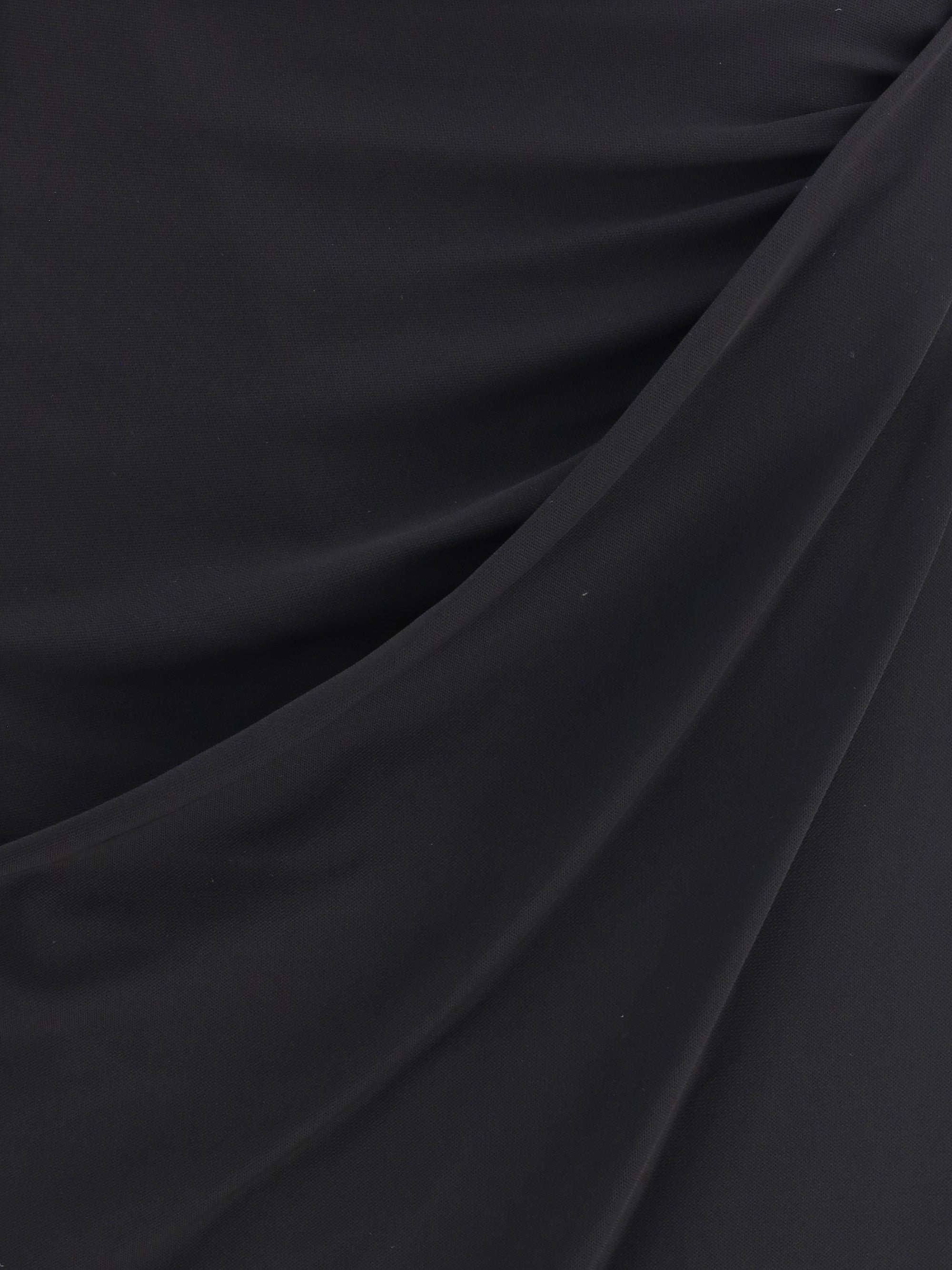 VERSACE 40 draped jersey skirt