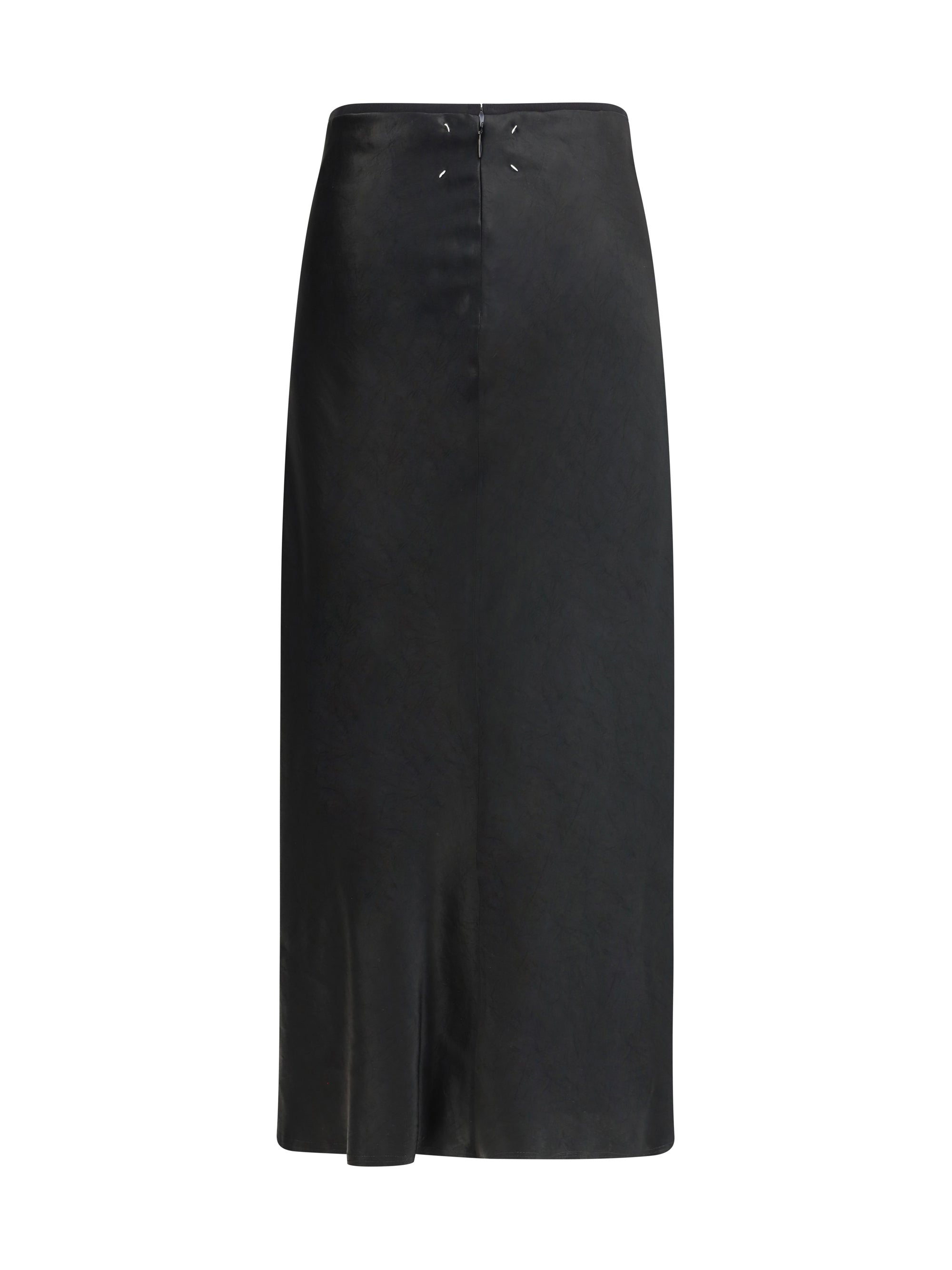 MARGIELA 42 satin midi skirt