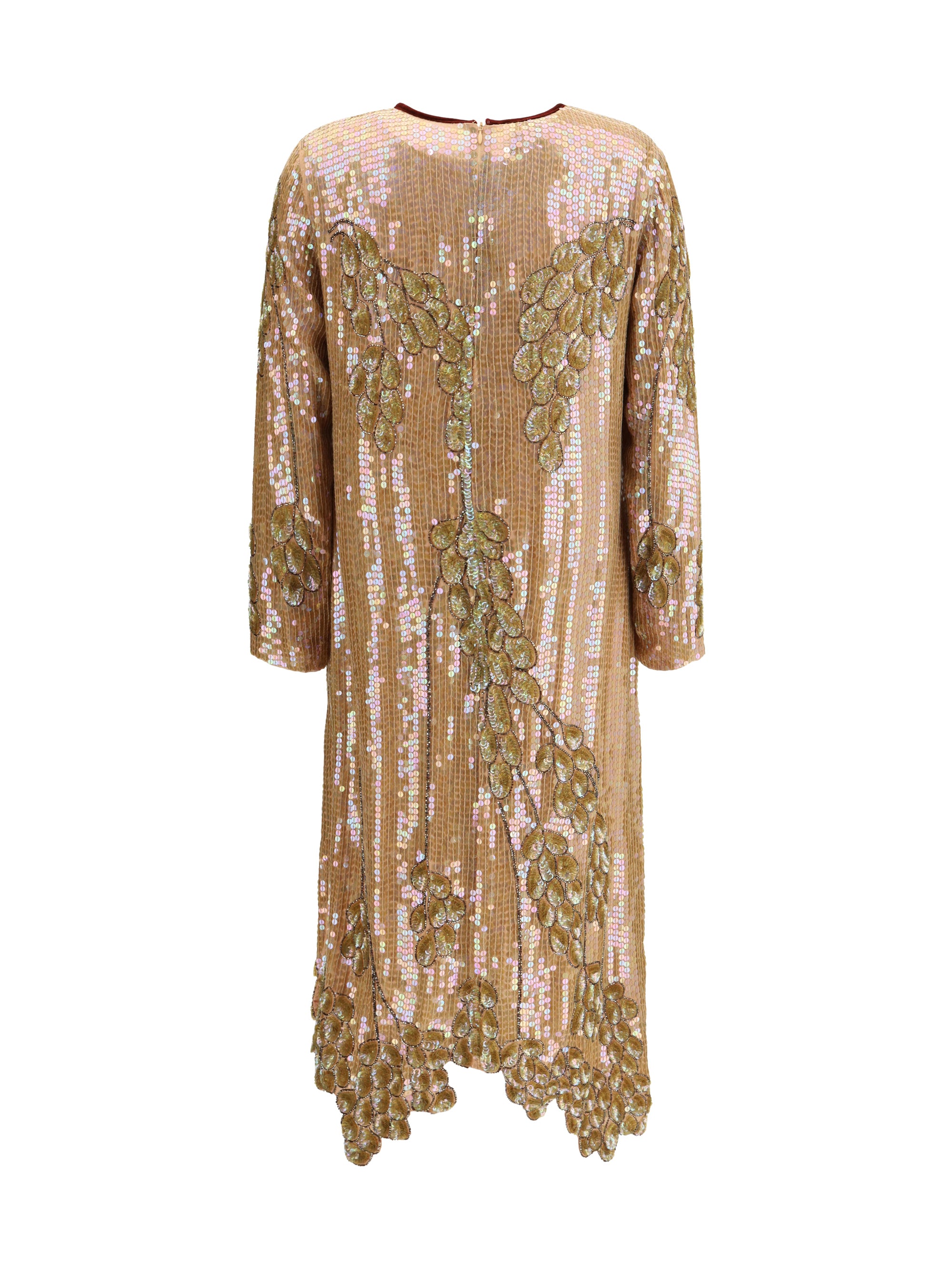 DRIES VAN NOTEN 38 long-sleeved sequin dress