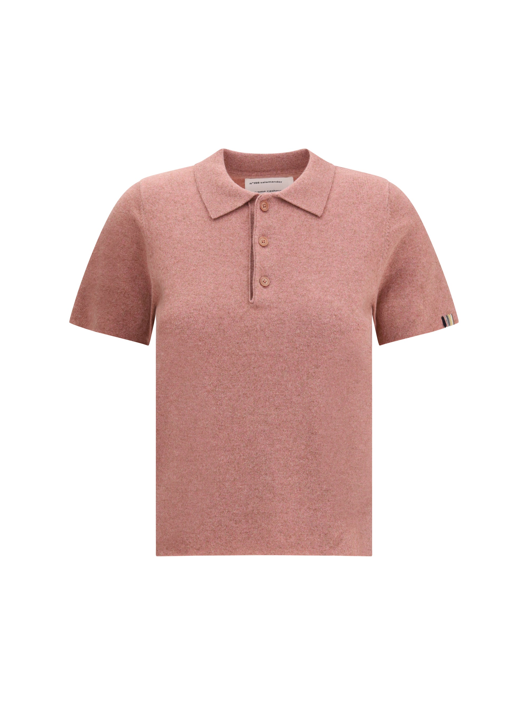 EXTREME CASHMERE OS cashmere polo sweater n°198 salamander