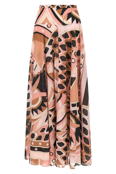 long skirt in cotton muslin