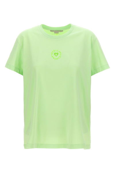 iconic mini heart cotton crew neck t-shirt